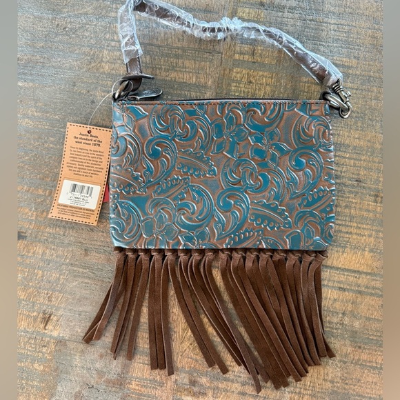 Justin Boots Handbags - Justin Boots Women's Turquoise Mini Shoulder Bag NWT
